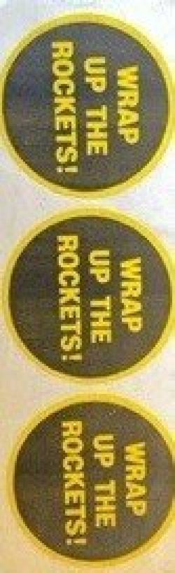 Wrap Up The Rockets Stickers