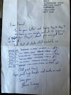 Letter From Chris Sievey