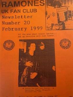 UK Fan Club Newsletter Number 20 Feb 1999
