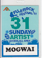 Fuji Rock 2011 Gig Laminate